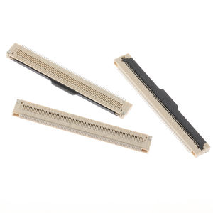 Connecteur FFC FPC 60 broches pas de 0,5 mm, type ZIF SMT à clapet, contact inférieur avec bornes en alliage de cuivre et placage en or - Product Image 1