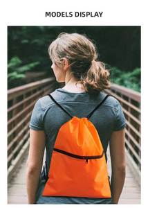 Custom Logo Lightweight Rope Bag Waterproof <b>Drawstring</b> <b>Backpack</b> Fitness Sports Bag - Product Image 5