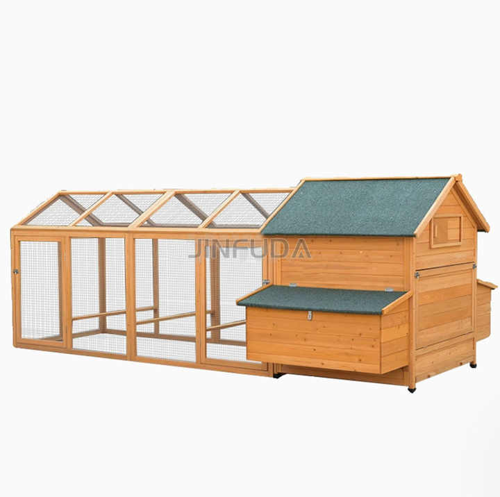 Quality Warrantee Wooden Animal Cages Chickens Hen Houses Large Outdoor Wooden Chicken Coop