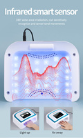 Lampe à ongles professionnelle rechargeable 120W à double lumière, 30 LED, 3 minuteurs, écran tactile LCD, capteur automatique, rapide, haute qualité, faible bruit