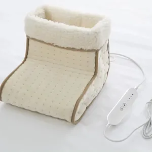 Luxurious Electric Foot Warmer with 4 Heat Settings and Annex Synthetic Wool Fleece Insert Lining with 220V CE UKCA SAA