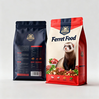 Sacs d'alimentation pour animaux personnalisés imprimés, sacs de stockage pour nourriture pour chiens et chats, sacs d'emballage pour aliments pour animaux résistants à l'humidité, sacs pour nourriture pour furets