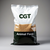 Sacs d'emballage agricoles en plastique robuste biodégradables imprimés imperméables pour aliments pour animaux, pochettes à soufflets latéraux résistantes à la déchirure