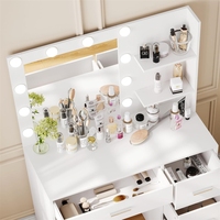 Meuble de coiffeuse avec panneau, Fournisseur transfrontalier, Vente en gros d'usine de maquillage, Commerce extérieur, Amazon