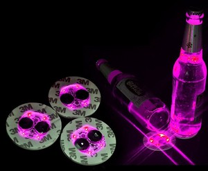 LED Light up Bottle <strong>Coasters</strong> for Disco Party Festival Decoration - Product Image 6