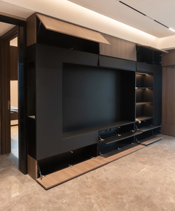 Mobile TV Sospeso in Legno dal Design Moderno con Illuminazione LED <span class=keywords><strong>per</strong></span> <span class=keywords><strong>Soggiorno</strong></span>, Appartamento e Camera <span class=keywords><strong>da</strong></span> Letto - Product Image 1