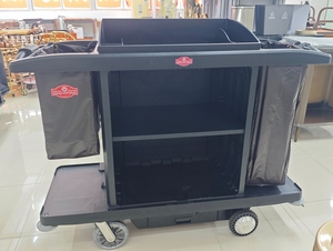 Chariot <span class=keywords><strong>de</strong></span> ménage mobile électrique, chariot <span class=keywords><strong>de</strong></span> nettoyage, chariot <span class=keywords><strong>de</strong></span> service sans portes pour le service en chambre d'hôtel - Product Image 2