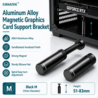 Support de carte graphique SAMZHE, vis, mini support télescopique rotatif à aspiration magnétique pour carte graphique ITX série RTX40