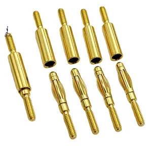 M12 Contact part electrical plug brass pin wholesale banana contact pin