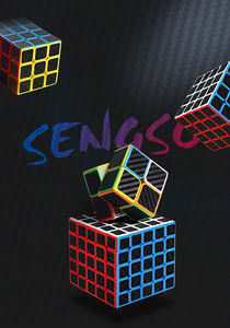SENGSO Speed Cube Pyramid Smoothly Super-durable Carbon Fiber Sticker Cubes para niños y adultos Puzzle Game Brain Toy - Product Image 6