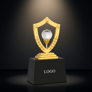 Trophée en métal doré gravé au laser de qualité supérieure pour la reconnaissance de l'excellence sportive, éducative et professionnelle – Portable - Product Image 1