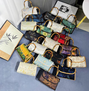 2025批发竹柄中式复古图案女包优雅女性潮流钱包包包奢华女包 - Product Image 6