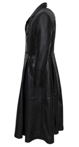 Custom 100% Genuine Black Nappa Leather <b>Men</b>’s <b>Coat</b> Fashion Color Finish Private Label OEM/ODM Luxury Winter Style - Product Image 3