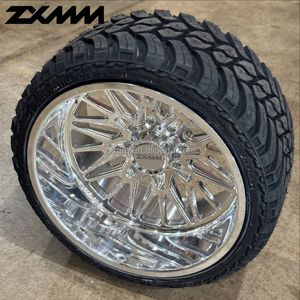 Jantes forgées ZXMM 6 trous pour <span class=keywords><strong>Chevrolet</strong></span> 22x12 22x14 24x12 24x14 Deep Dish 8x170 8x180 8x6.5 6x5.5 Jantes de camion polies - Product Image 2