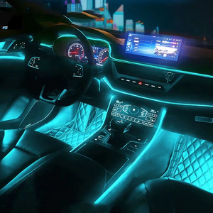 22 1 Dream Color RGB Dynamic Car Interior LED Light Kit 70W Max Power <strong>Wire</strong> Connection APP <strong>Control</strong> for Ambient Atmosphere - Product Image 2