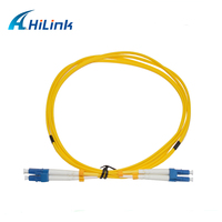 Câble de raccordement fibre optique Hilink personnalisable en longueur, LC/UPC vers LC/UPC Duplex, Fibre OS2 Monomode PVC 2.0mm