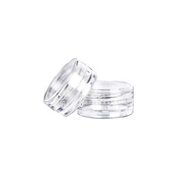 Offre Spéciale – Pot en Plastique Transparent pour Crème Contour des Yeux et Soins de la Peau, 3ml, 5ml, 10ml, 3g, 5g, 10g, avec Couvercle à Vis