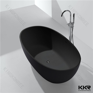 Independiente de piedra artificial de resina sólido superficie baño Baño de piedra de bañera - Product Image 2