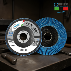 Disque à lamelles professionnel Fervi DF8100, disque abrasif sans fer pour le ponçage du métal - Product Image 2