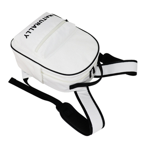 Sacs à dos scolaires unisexes de haute qualité avec logo du lycée, personnalisés, en toile de coton recyclé blanc, écologiques - Product Image 4