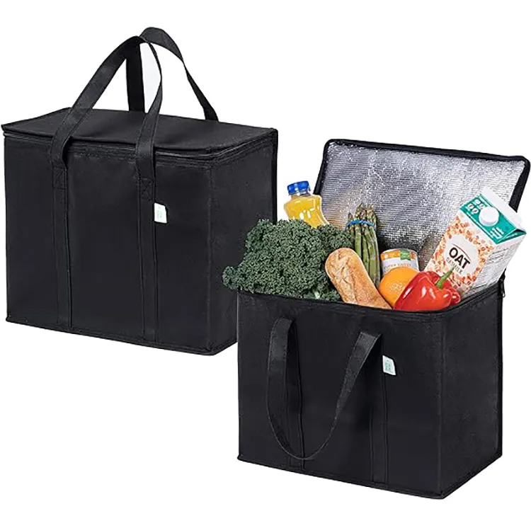 Promocional Não Tecido Isolado Outdoor Piquenique Food Cooler Bag Wine Tote Cooler Bag Com Logotipo de Impressão Personalizado