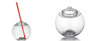 Vaso de Plástico Novedoso de 24 Onzas con Forma de Bola de <span class=keywords><strong>Discoteca</strong></span>, Vaso de Cóctel con Luz LED, con Pajita y Tapa para Fiestas en Bares - Product Image 4