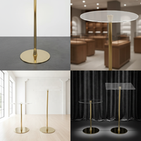 Nouvel ensemble de 3 supports à gâteaux modernes en acrylique, présentoirs à cupcakes, pâtisseries et bonbons pour table de desserts, montage facile
