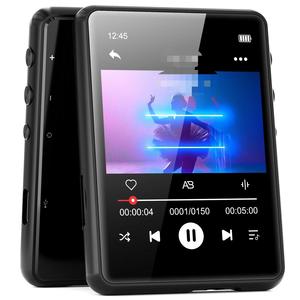 เครื่องบันทึกเสียงแบบหน้าจอสัมผัส MOQ ต่ำ เครื่องเล่น MP3 HiFi สำหรับเดินทาง เครื่องเล่น MP4 พกพา ลำโพงไร้สายโลหะผสมสังกะสีสำหรับออกกำลังกาย - Product Image 1