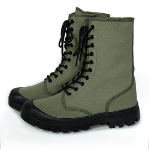 हाई-टॉप कॉम्बैट कैनवास आउटडोर ओडी ग्रीन टैक्टिकल बूट्स - Product Image 1