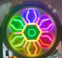Lumière de scène mobile Aura IP LED 7x60W RGBW Magic Bee Eye, contrôle DMX512, CRI 90, 20CH 16 bits pour DJ/Disco/Discothèque/Scène de concert