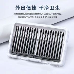 Adhesive Ear Cleaning Stick 20 Pieces Black Disposable For Ear <b>Wax</b> <b>Removal</b> - Product Image 5