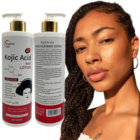 Lotion pour le corps à l'acide kojique hydratante profondément absorbée 500ml Lotion pour le corps blanchissante soins de la peau pour la douceur et le levage de la peau