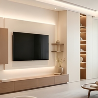 Meubles de salon modernes au design minimaliste, meuble TV luxueux, meuble TV en bois