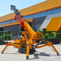 Mini-grue araignée télécommandée 1.2T / 3T / 4T / 5T / 8T / 14T pour l'installation de vitrages en intérieur et le levage urbain