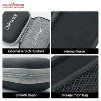 Étui pour oxymètre de pouls EVA avec fermeture éclair, écologique, personnalisable, portable, de protection pour les voyages