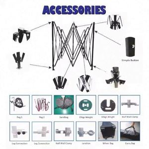 3X4.5M 3X6M Pop up Aluminium Folding Pop up <b>Tents</b> Rainproof <b>Canopy</b> - Product Image 4
