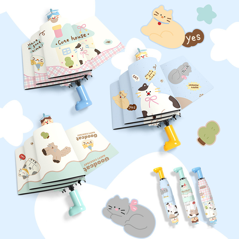 Custom Wholesale New Cartoon Folding Sun