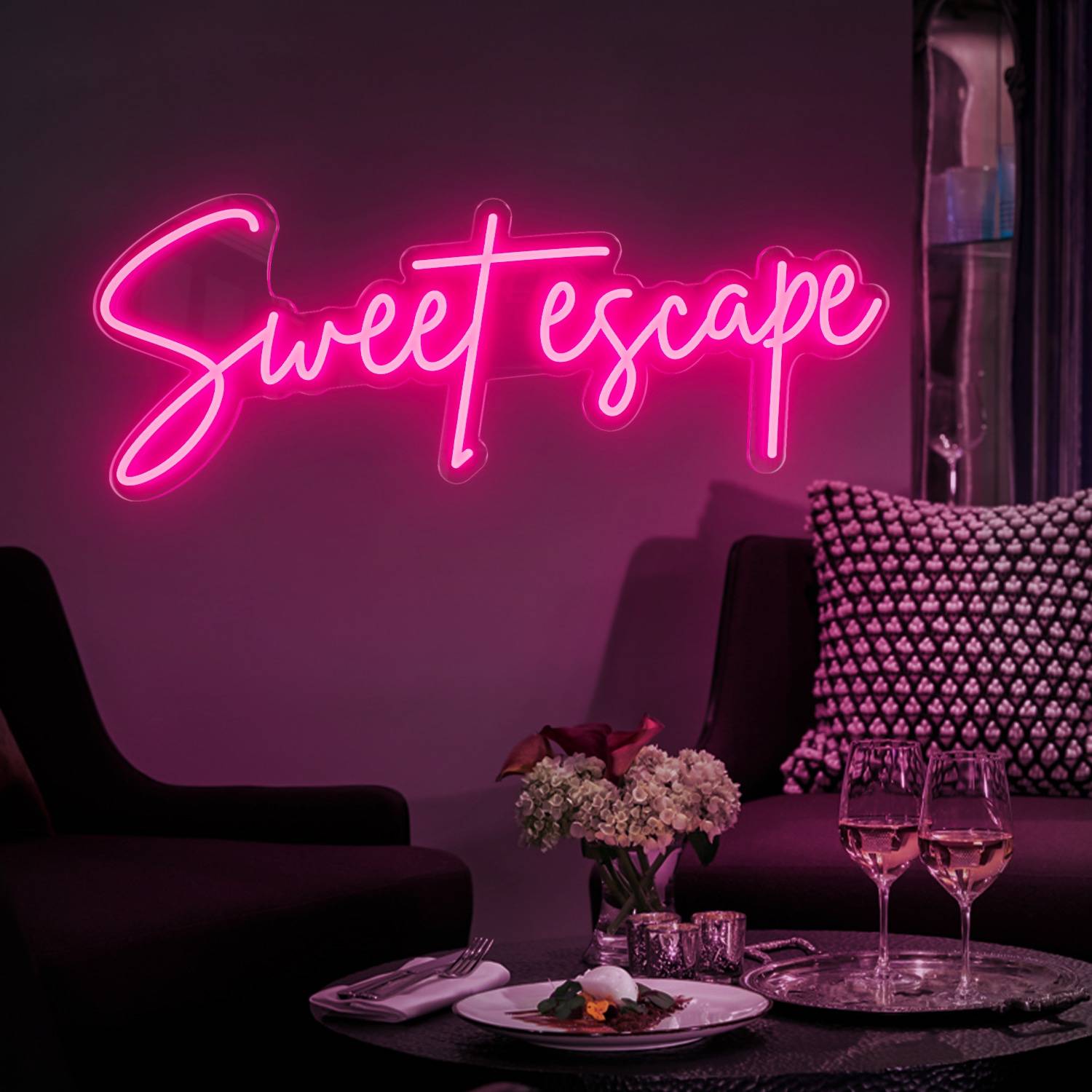 Custom Neon Signs for Wall Decor, LED Personalized Neon Sign Wedding Party Salon Gift for Bar, Name Neon Light Signs Wall Decor