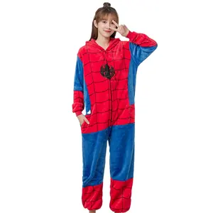 Pijama homem-aranha, pronto para enviar mulheres e adultos para crianças