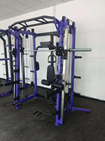 Machine Smith Commerciale Tout-en-un avec Power Rack et Crossover par Câble – Équipement de Musculation à Domicile