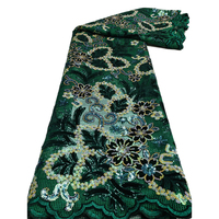 NI.AI Robe de demoiselle d'honneur en dentelle brodée à chaud Dentelle Tissu africain Dentelle