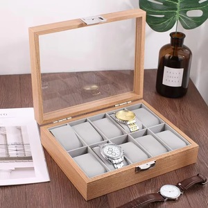 Bamboo <b>Watch</b> Box Rectangle Eco-Friendly Multipurpose Storage <b>Case</b> For Desktop Jewelry Display Natural Color - Product Image 2