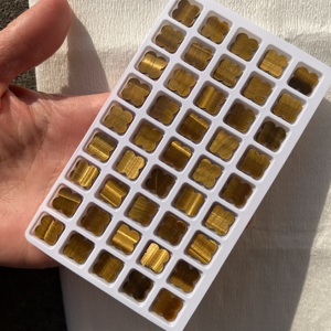 Dong Shi <b>Gems</b> High Quality Factory Price Loose Tiger's Eye <b>Stone</b> Four Leaf Clover <b>Stone</b> - Product Image 3