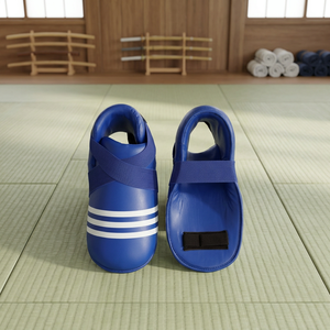 Semi Contact <b>Karate</b> Kickboxing Taekwondo Boots Pro Blue Durable Comfortable Plus Size Unisex 100% Genuine Leather - Product Image 3