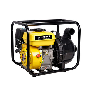 Bomba Centrífuga de Plástico Lingben de 2 Pulgadas con Motor de Gasolina de Alto Flujo para Riego Agrícola - Product Image 1