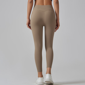 Leggings de Yoga Transpirables y Suaves como la Mantequilla, Control de Abdomen, Spandex/Nailon Ecológico, Sin Costura Frontal, con Bolsillo para Teléfono, para Entrenamiento de Mujer - Product Image 4