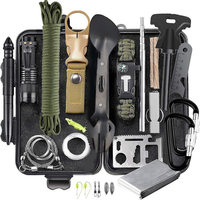 Équipement de survie multifonctionnel portable pour l'aventure en plein air, kit d'auto-sauvetage pour le camping et la randonnée