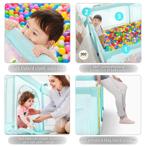 Enceinte de jeu pour bébé avec garde-corps de sécurité pour <span class=keywords><strong>apprendre</strong></span> à marcher et à ramper pour <span class=keywords><strong>la</strong></span> chambre à coucher. - Product Image 6