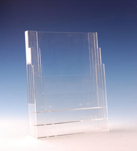 Exhibidor de Folletos A4 de Acrílico Transparente para Escritorio, Soporte de Exhibición de Folletos de Perspex para Oficina - Product Image 2