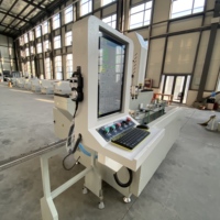Machine de perçage CNC pour profilés aluminium OUWO avec broche électrique et vis à billes haute précision pour la fabrication de cadres de fenêtres